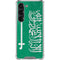 Saudi Arabia Flag Distressed Galaxy S23 Clear Case